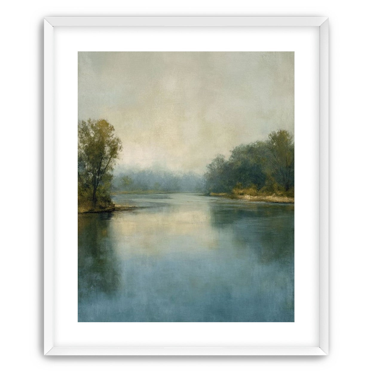 Misty bend in the river