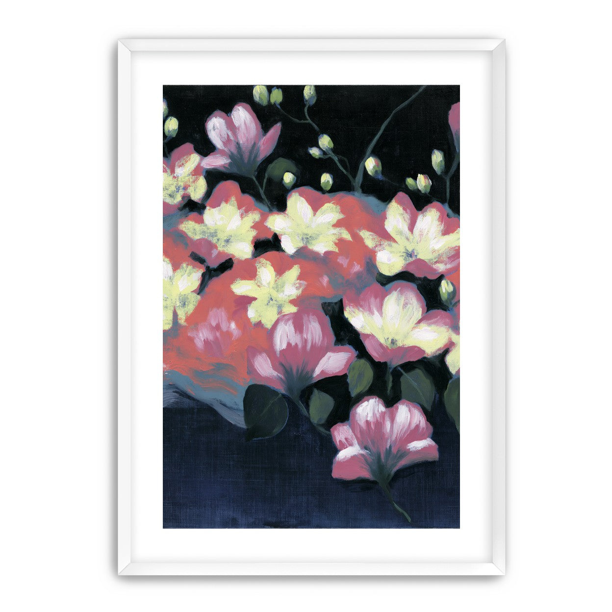 Flowers waking in the dark
