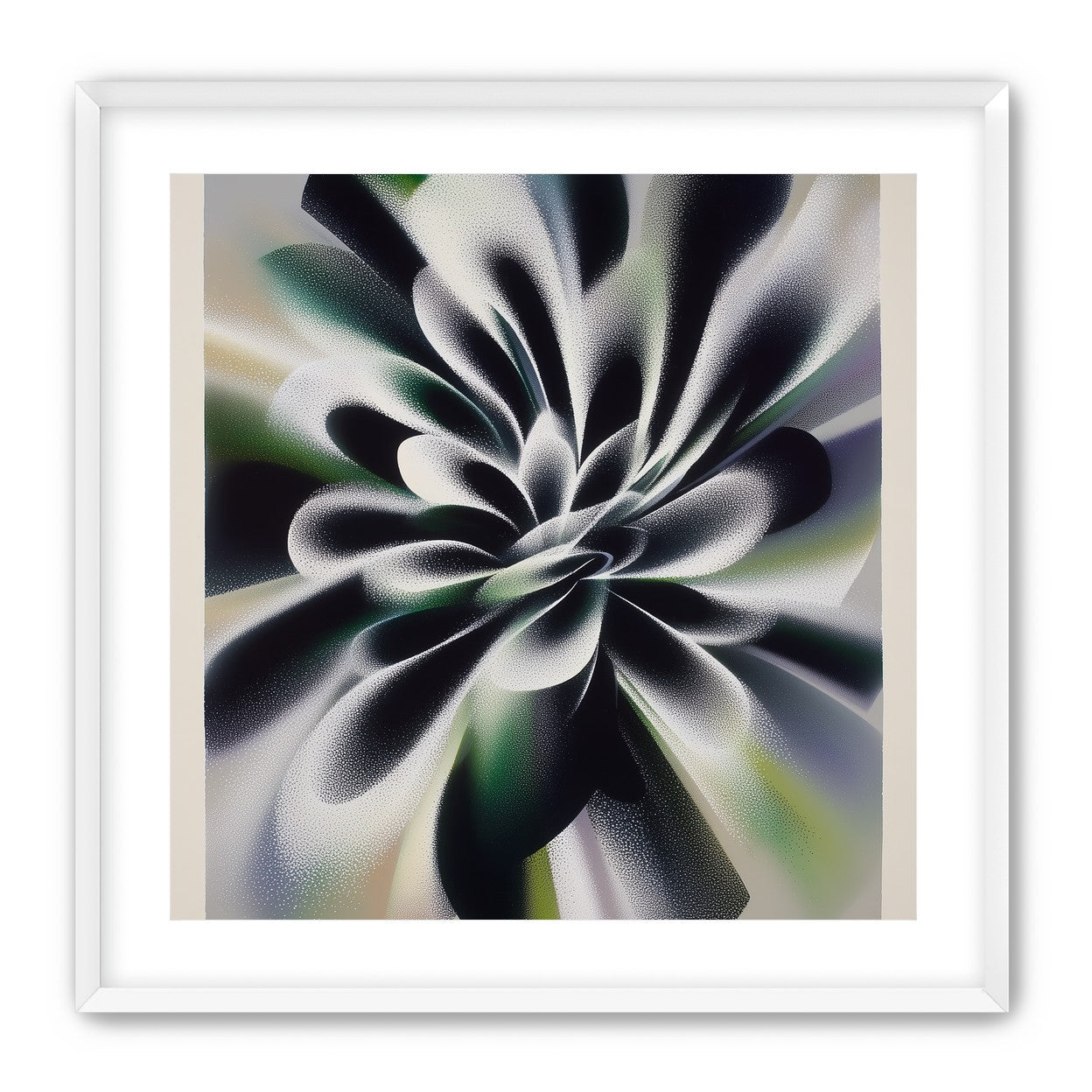 Speckled bloom in motion