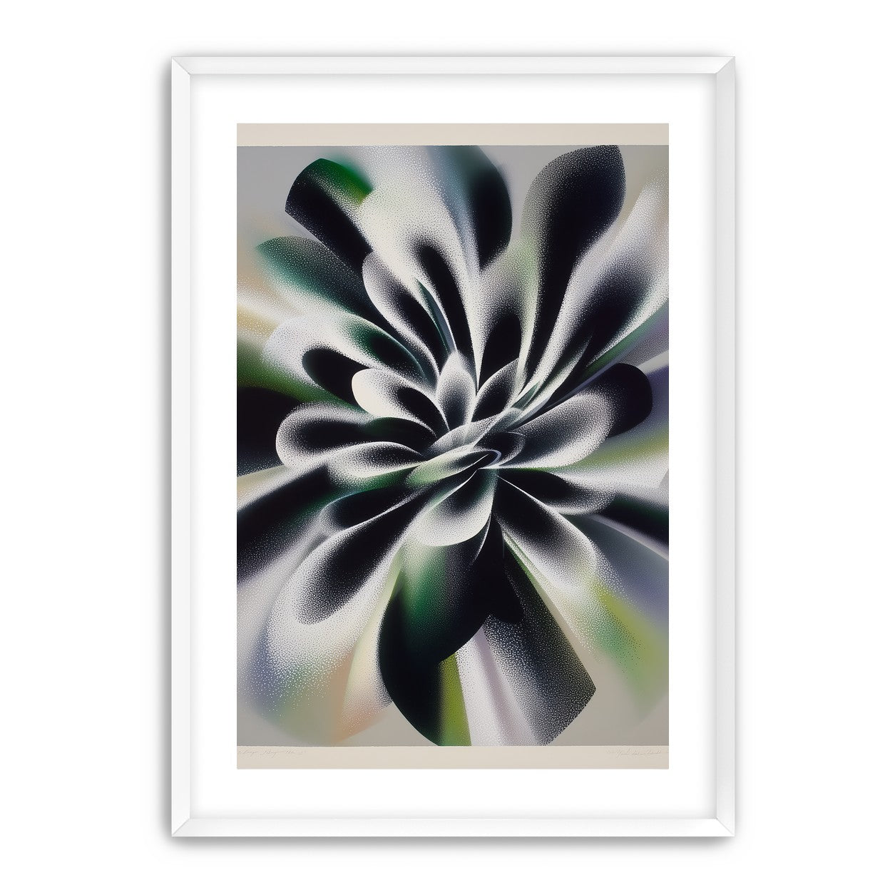 Speckled bloom in motion