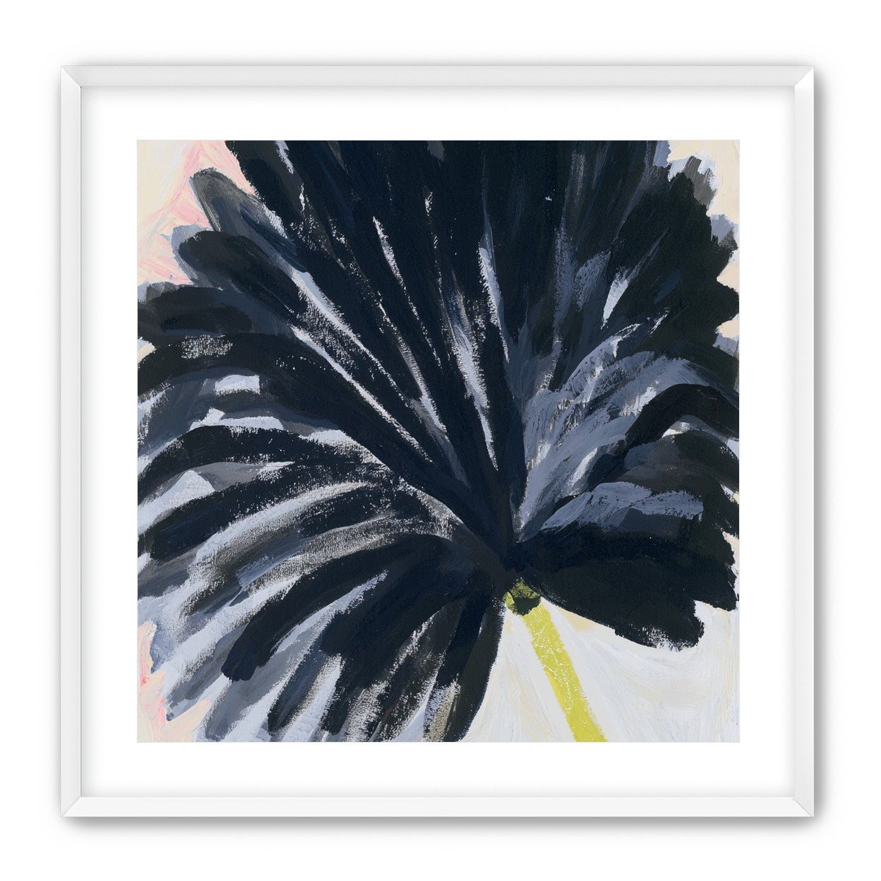 Black petals in pale light