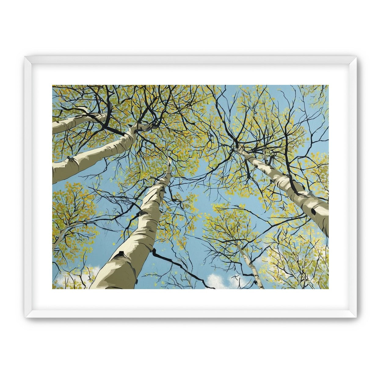 Yellow Leaves Against the Sky