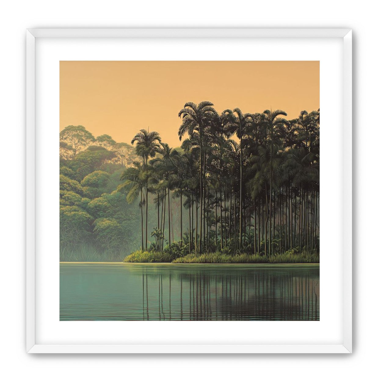 Tall Palms at Water