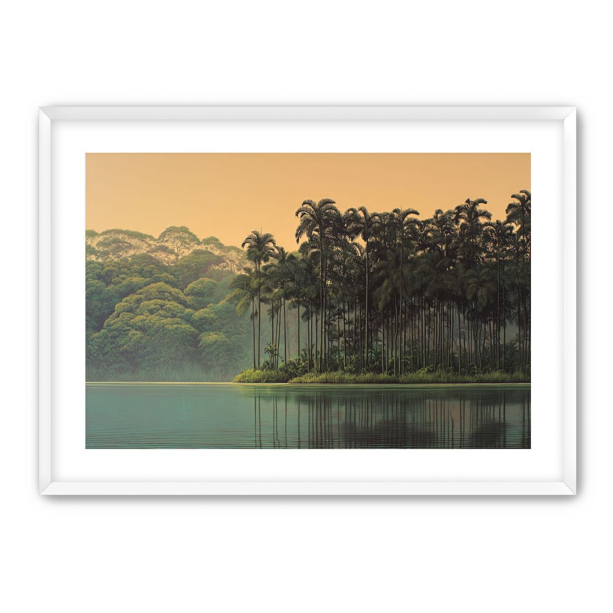 Tall Palms at Water