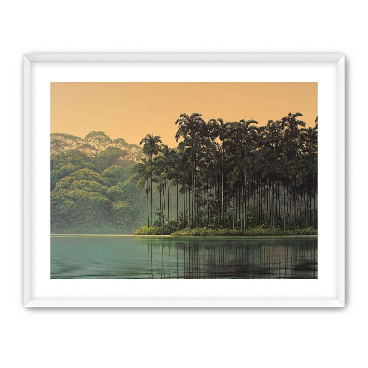 Tall Palms at Water