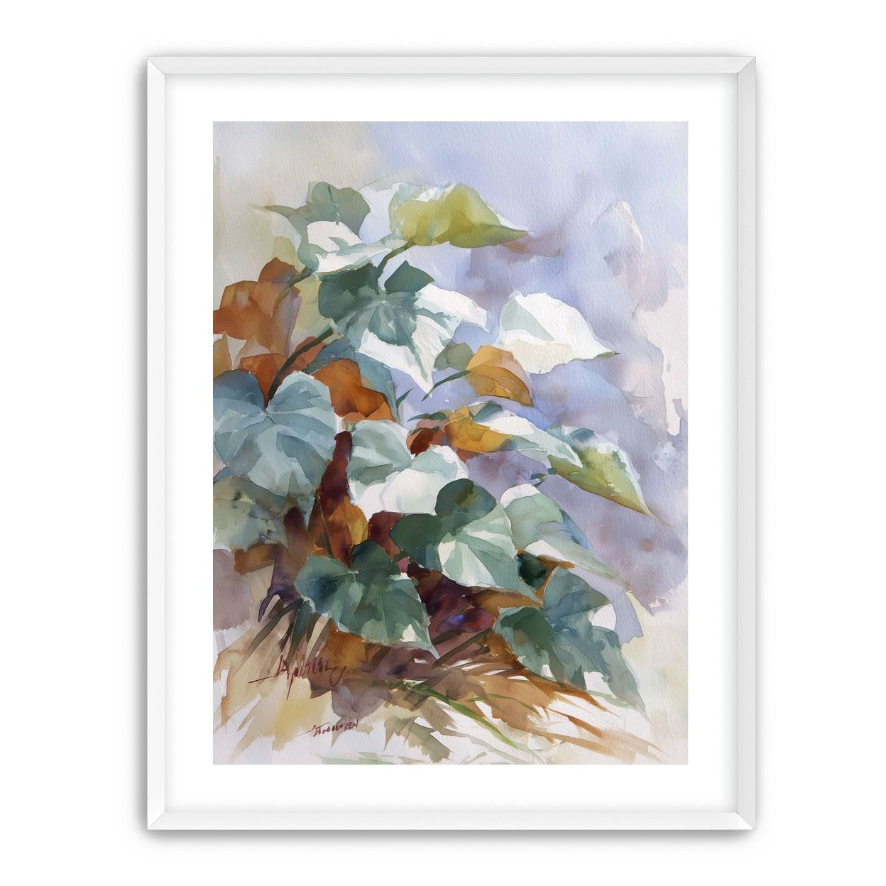 Garden Leaves After Rain