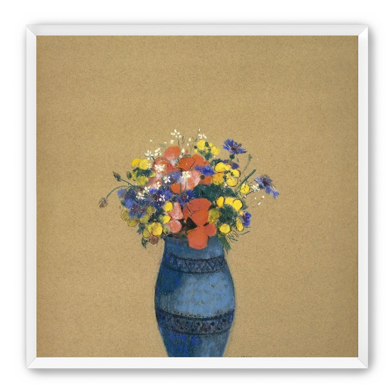 A quiet vase of wildflowers