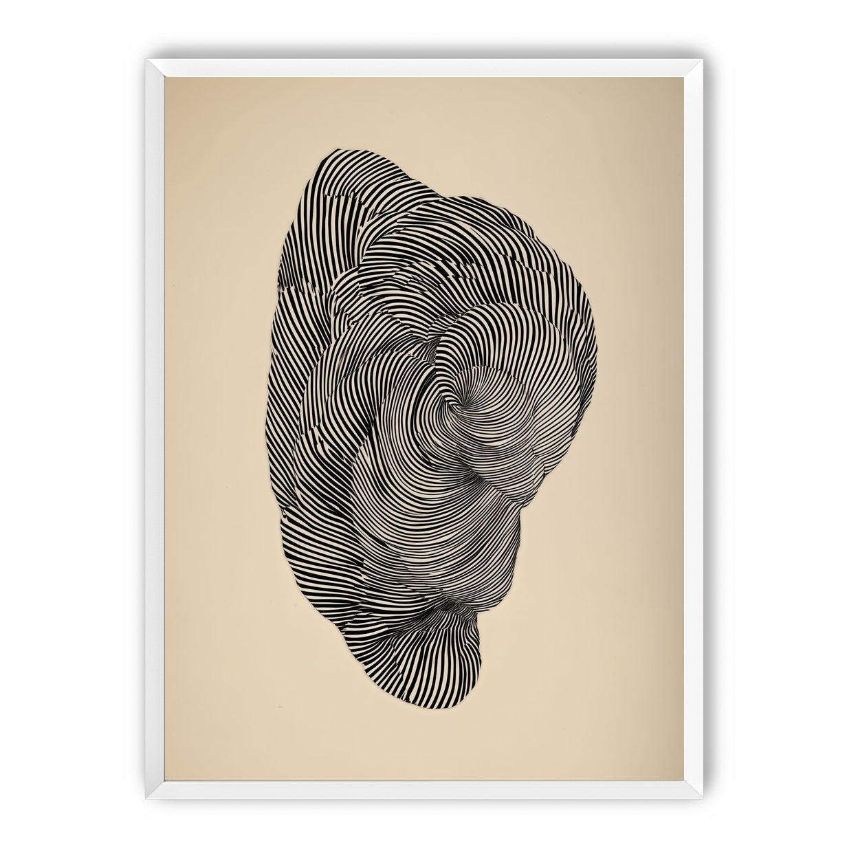 Vortex in a striped head