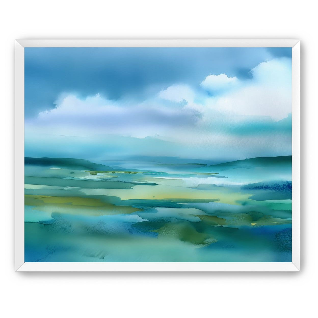 Teal Dissolving into Sky