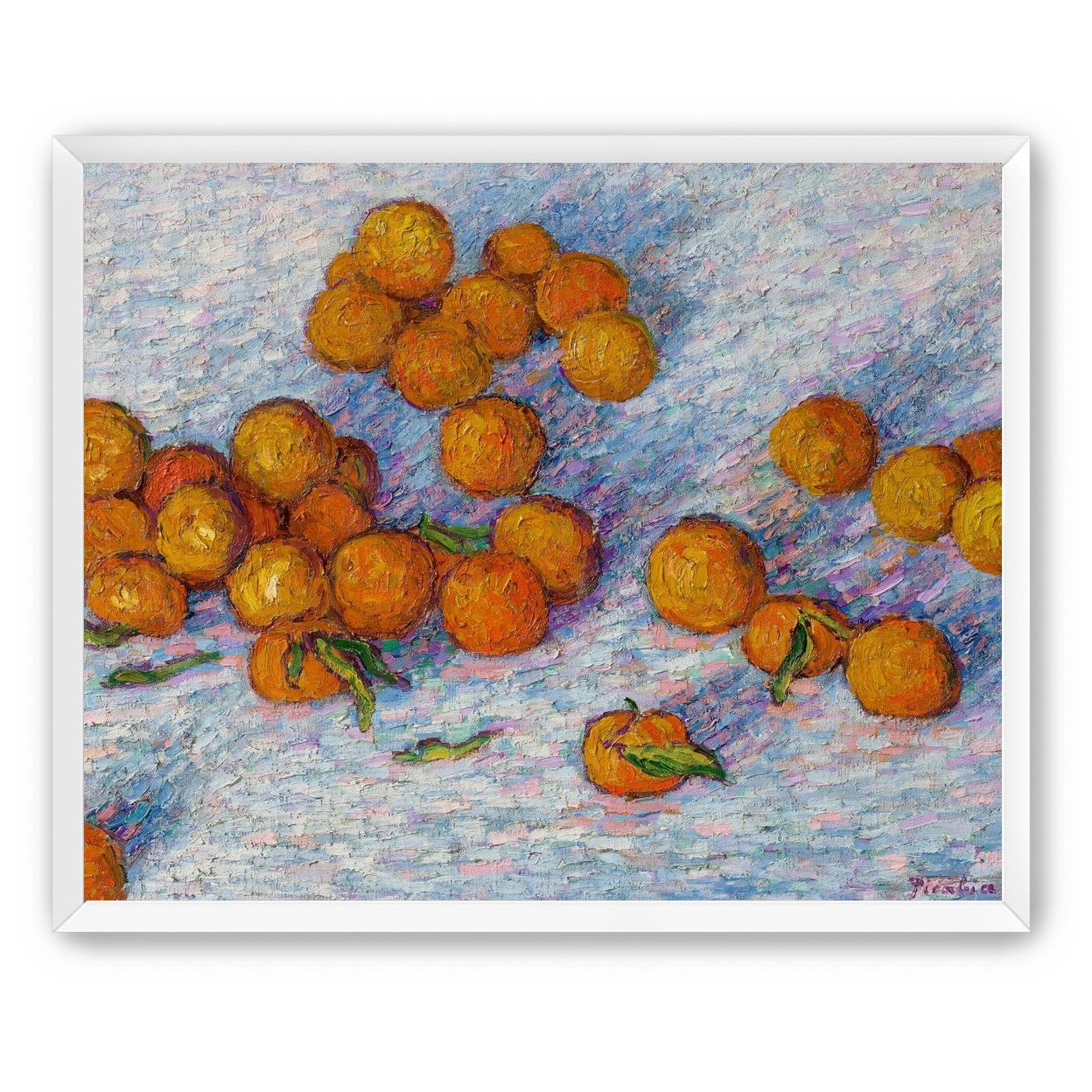 Oranges across the table