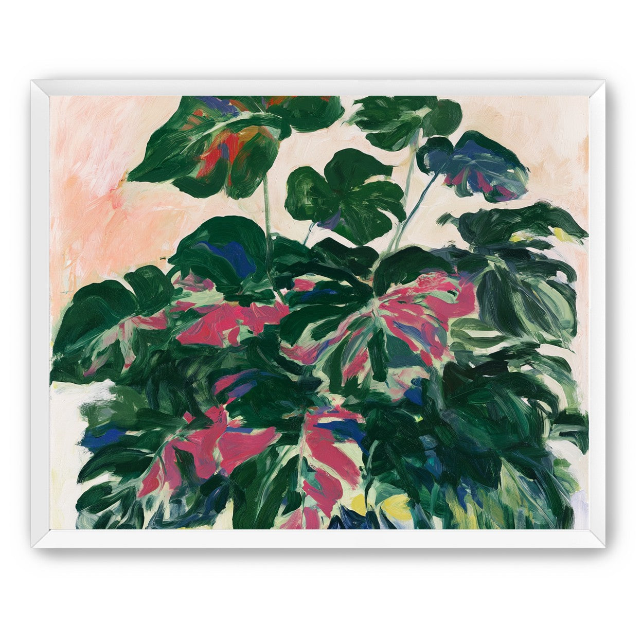 Leaves leaning into light