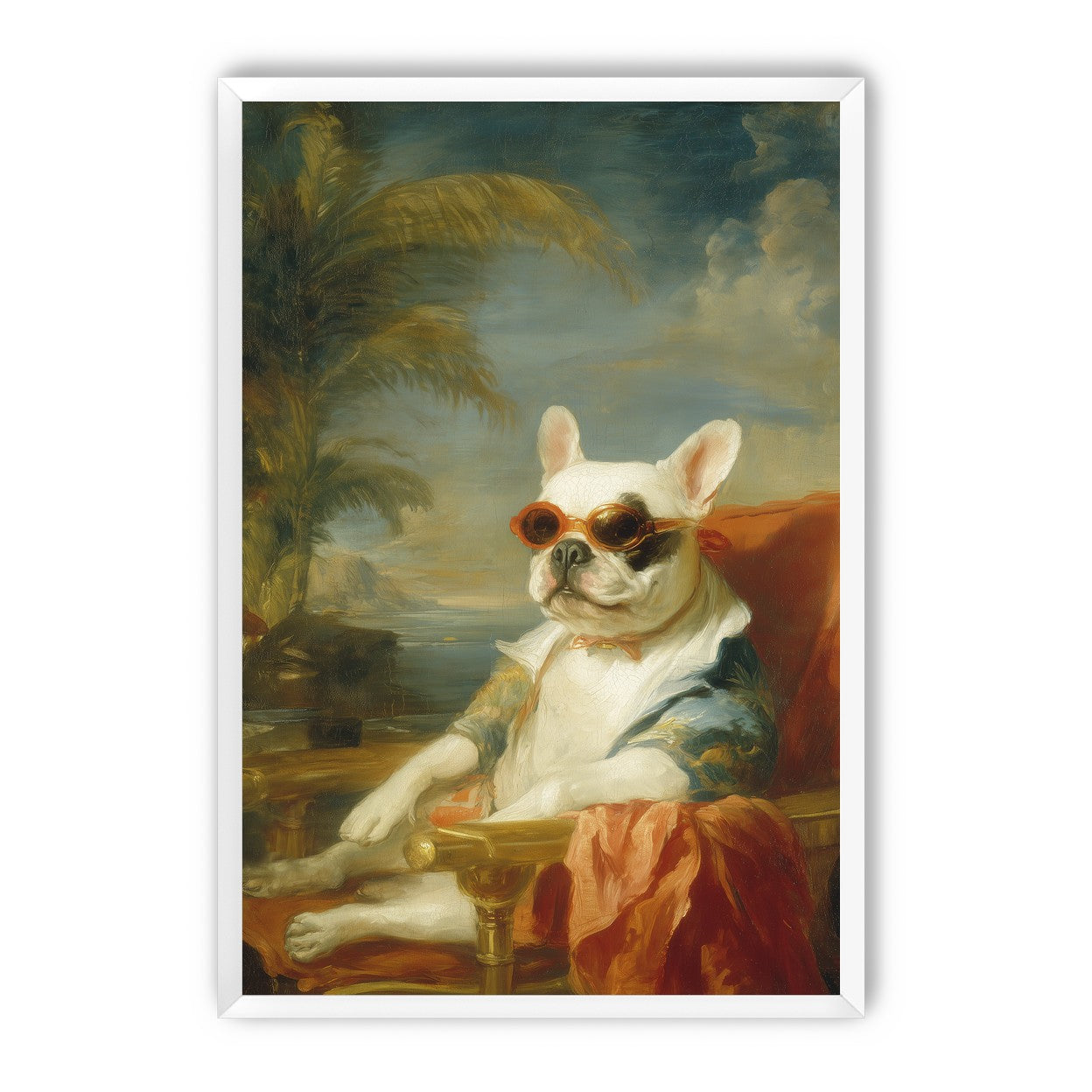 Orange shades in sea haze