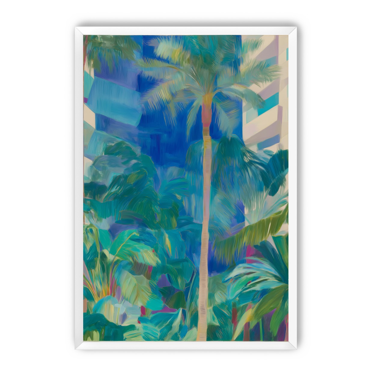 Palm shade between towers