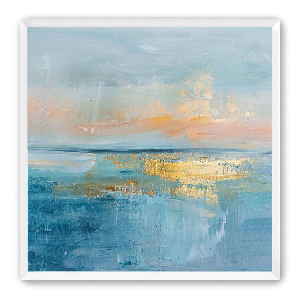Gold light on quiet water