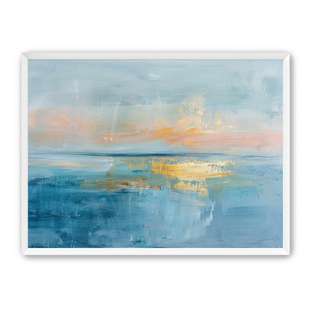 Gold light on quiet water
