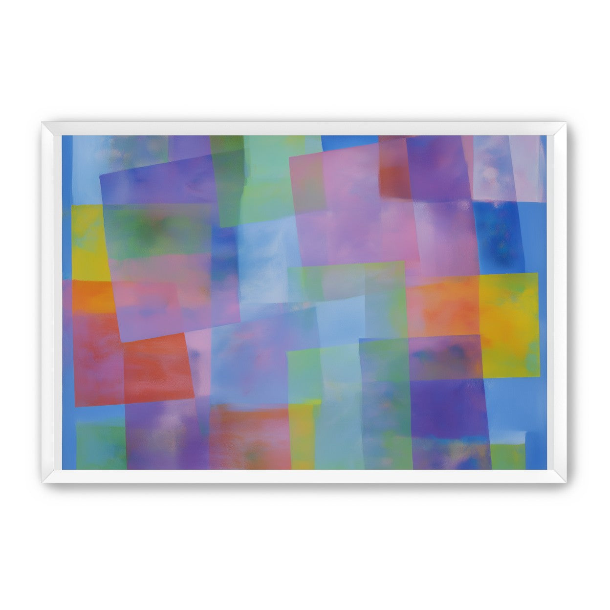 Blue field under shifting pastels