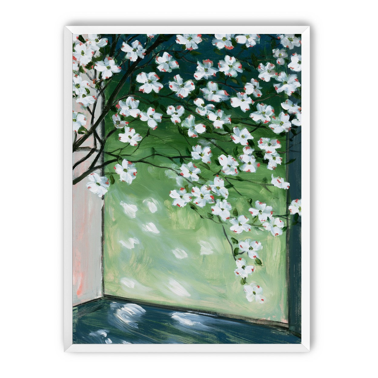 Blossoms at the windowpane