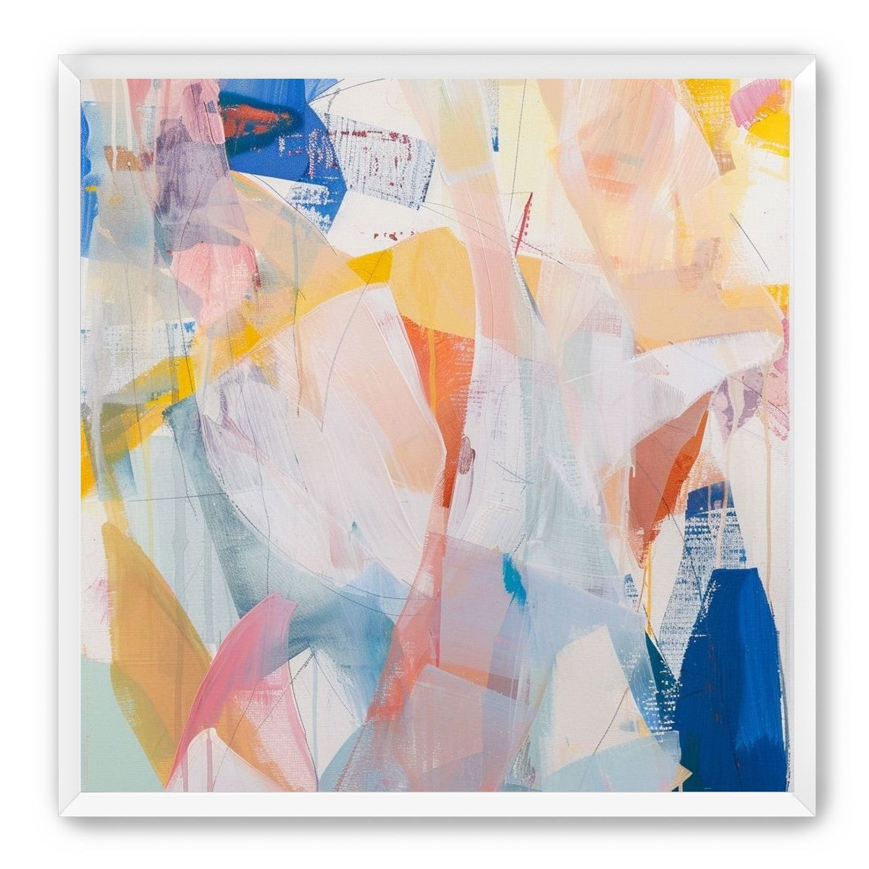 Translucent layers on canvas