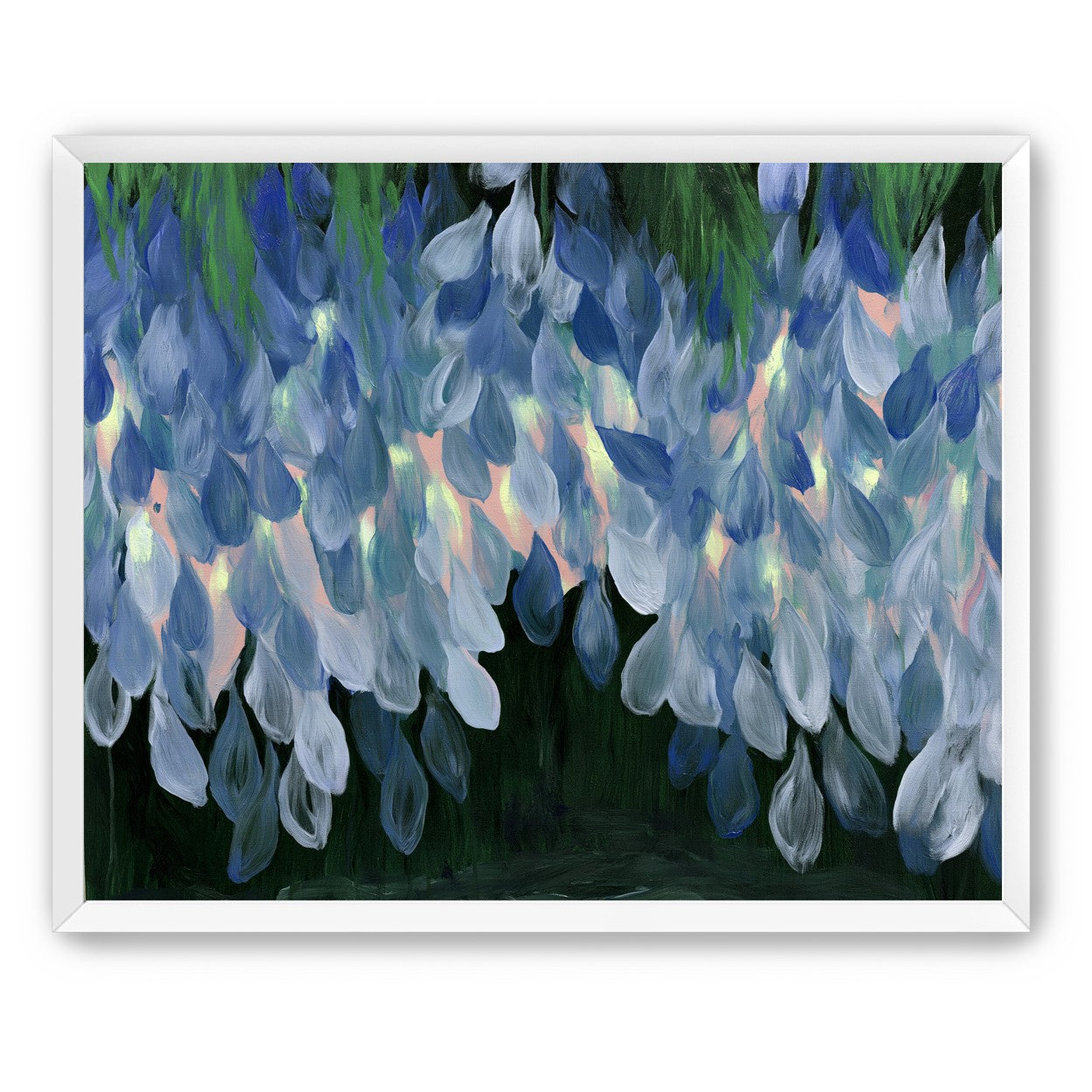 Wisteria over still water