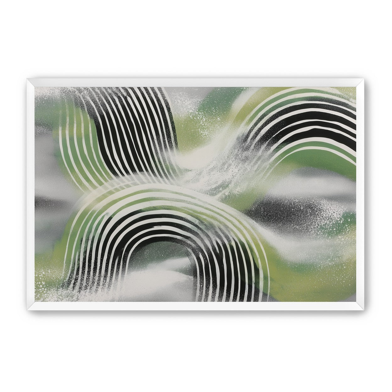 Stripes within the green haze