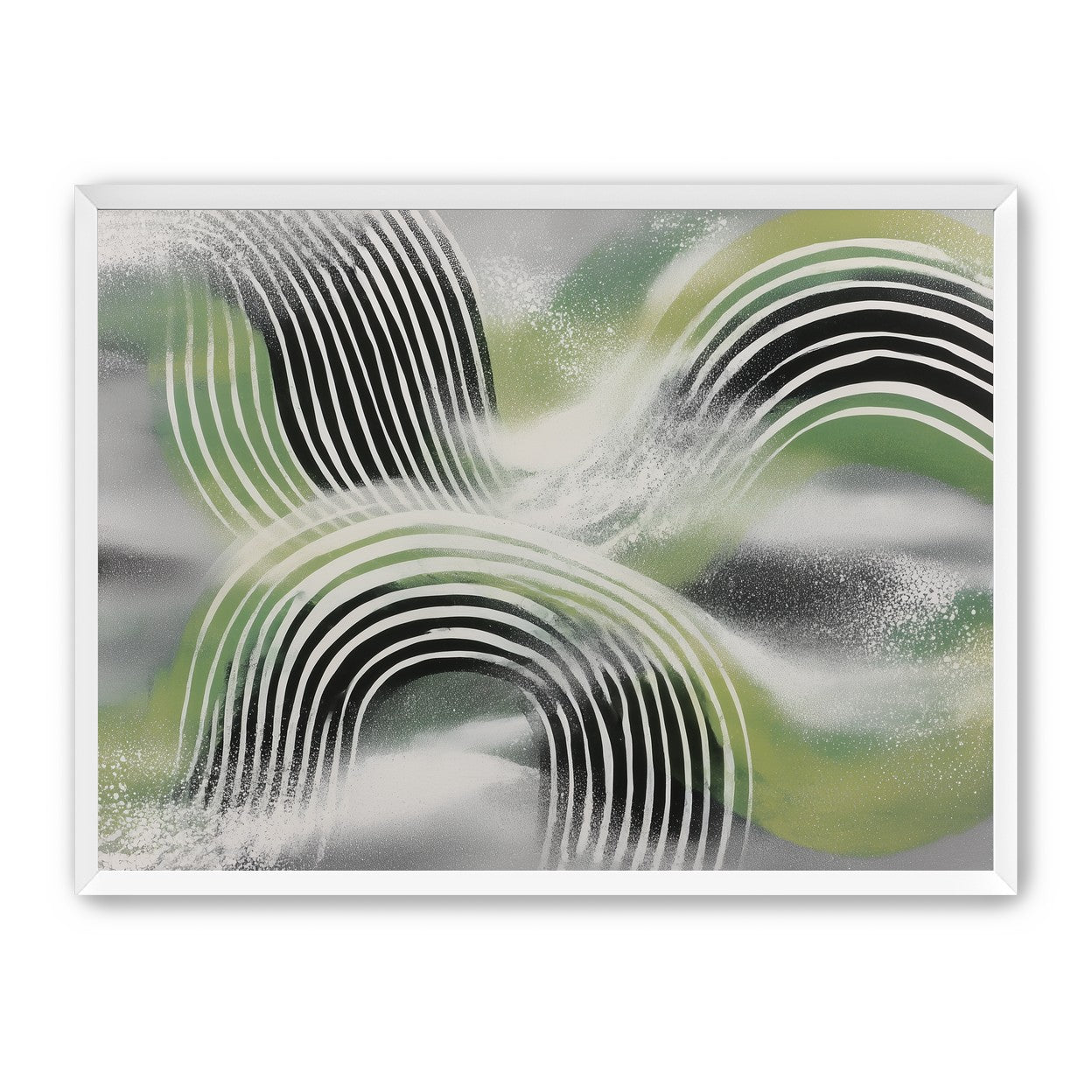 Stripes within the green haze