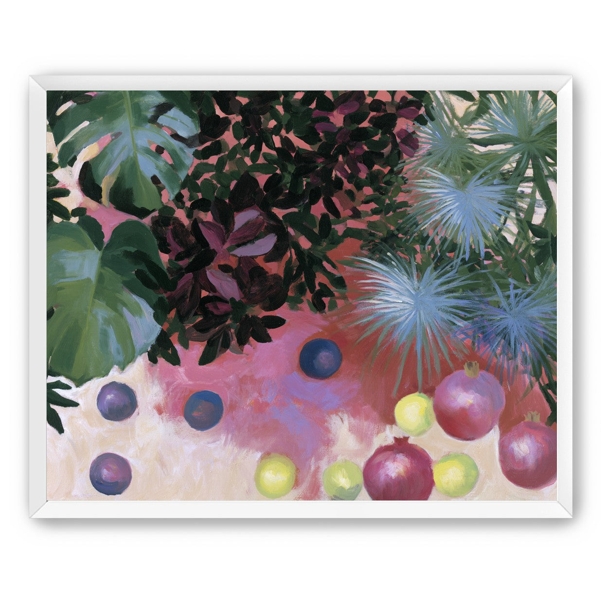 Fruit under heavy leaves