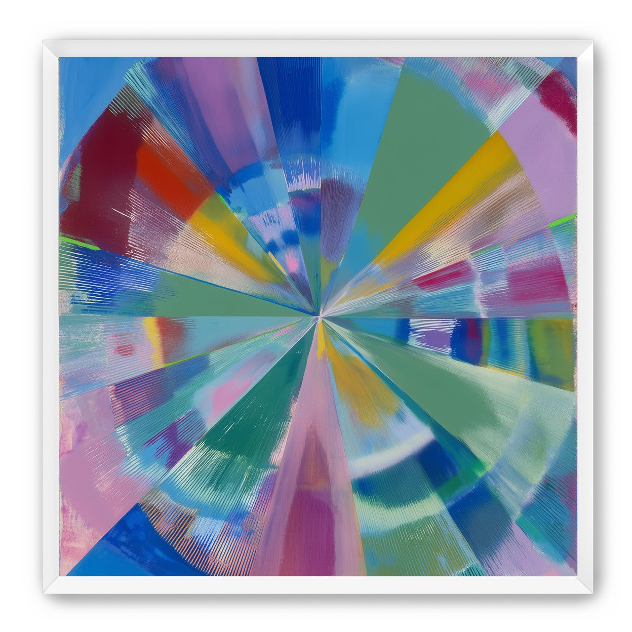 Scraped color at the center
