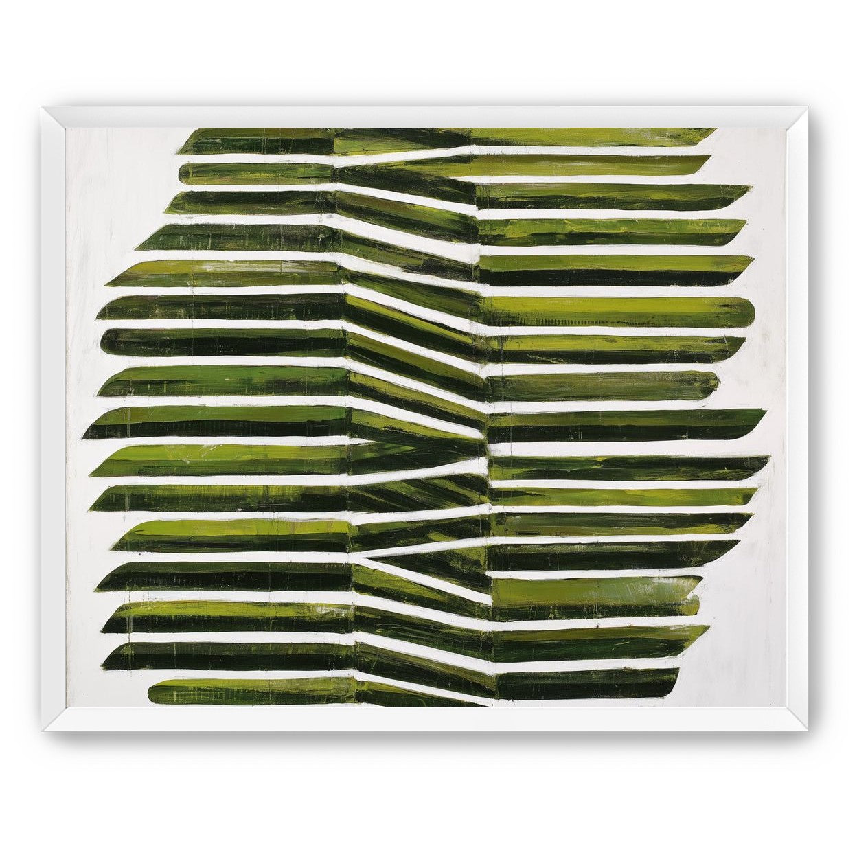 Olive bands with a crease