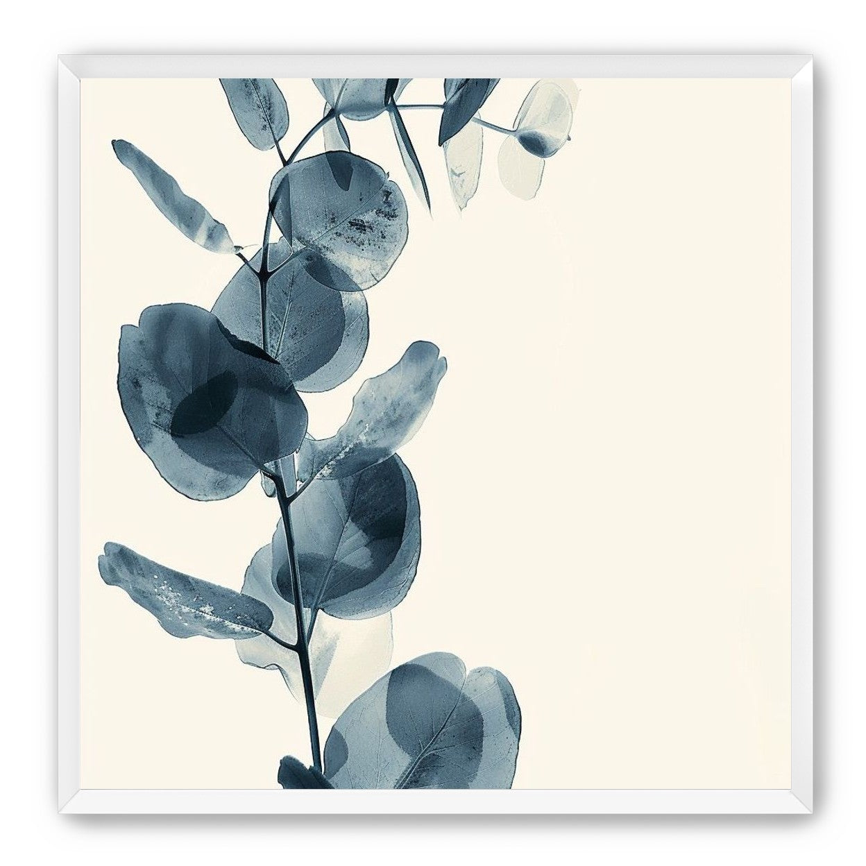 Blue leaves in quiet air
