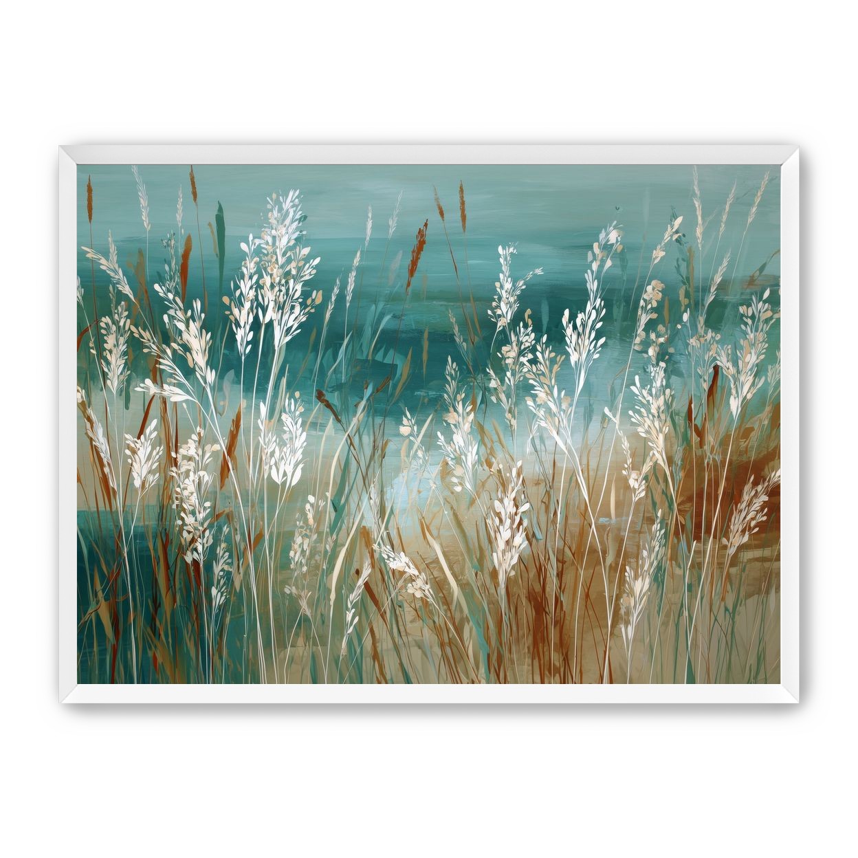 White Meadow Grasses Before Water |