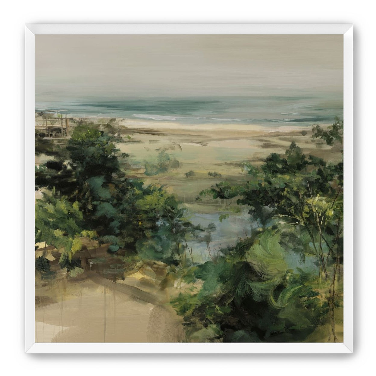Coastal Dunes with Trees