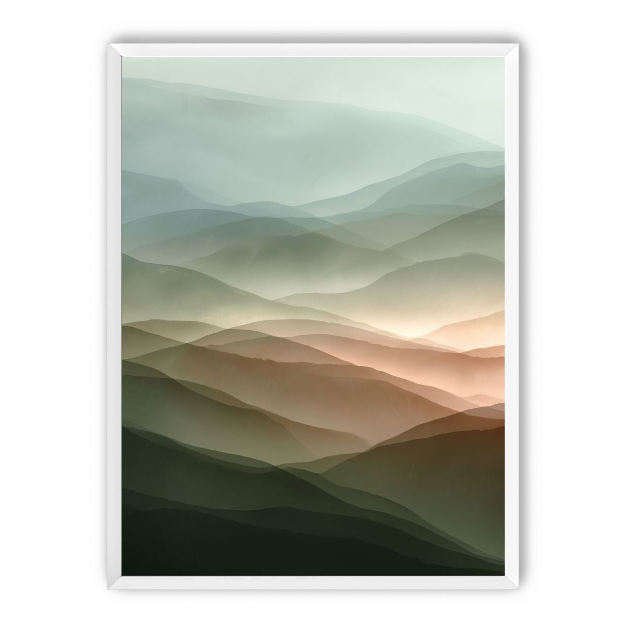 Mountains in Haze