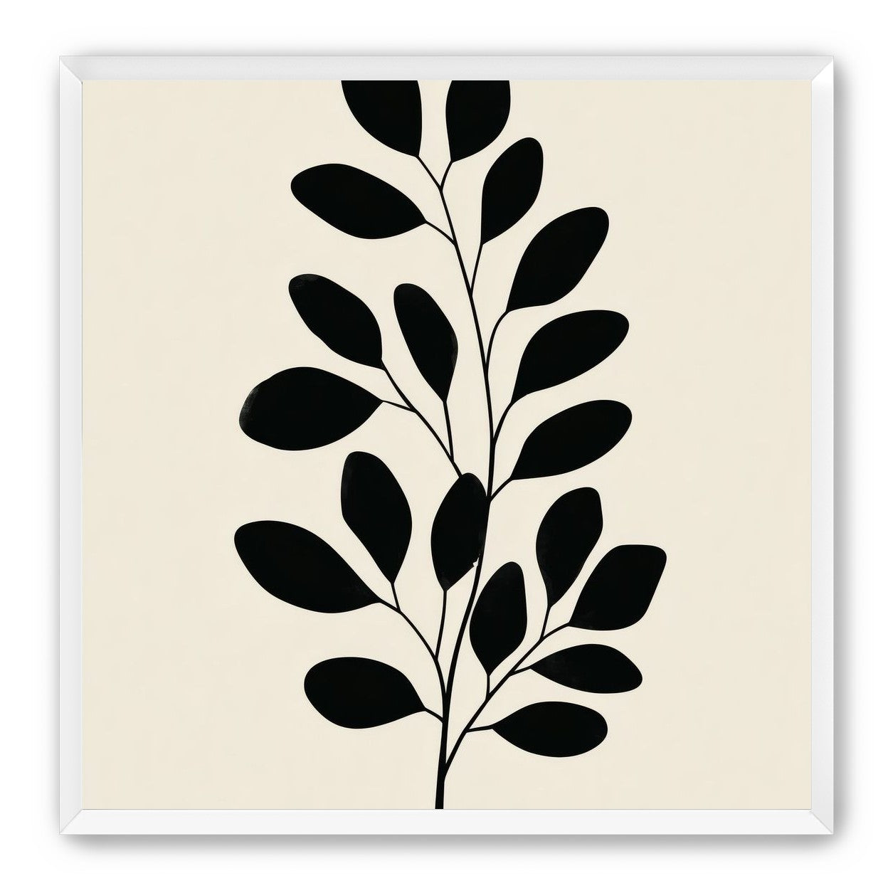 Plant Cutout on Cream