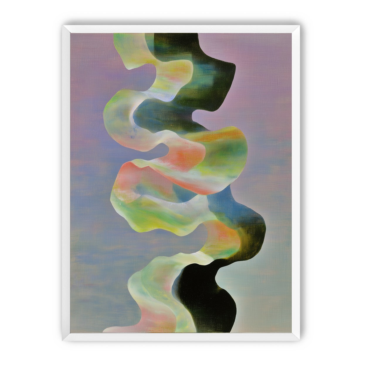 Twisting painted ribbon bands