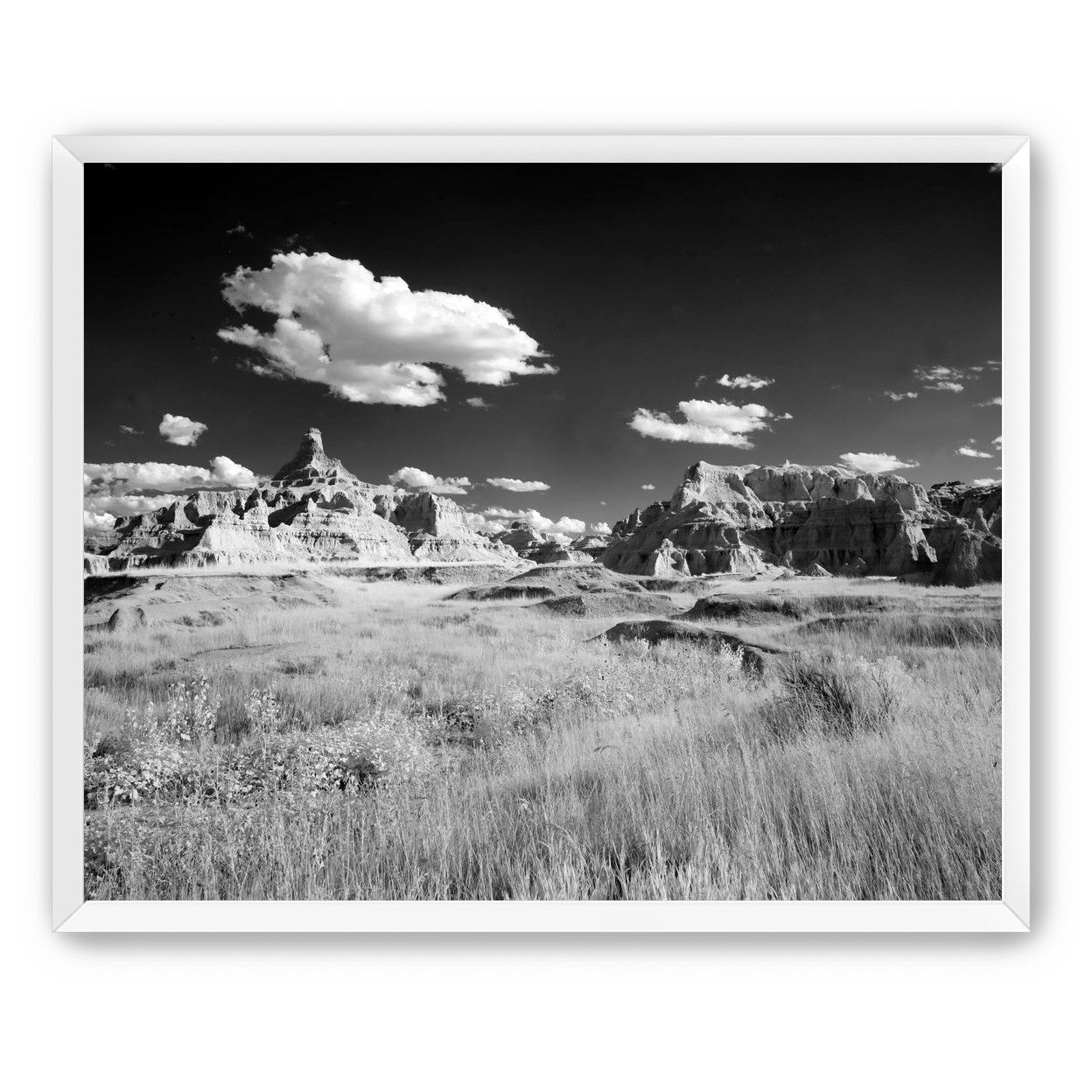 Badlands in Monochrome