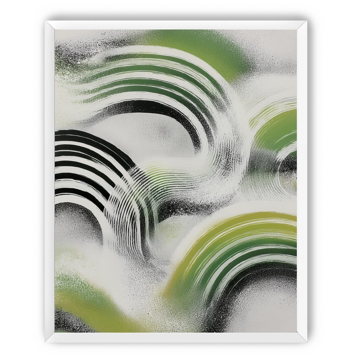 Green arcs across the haze