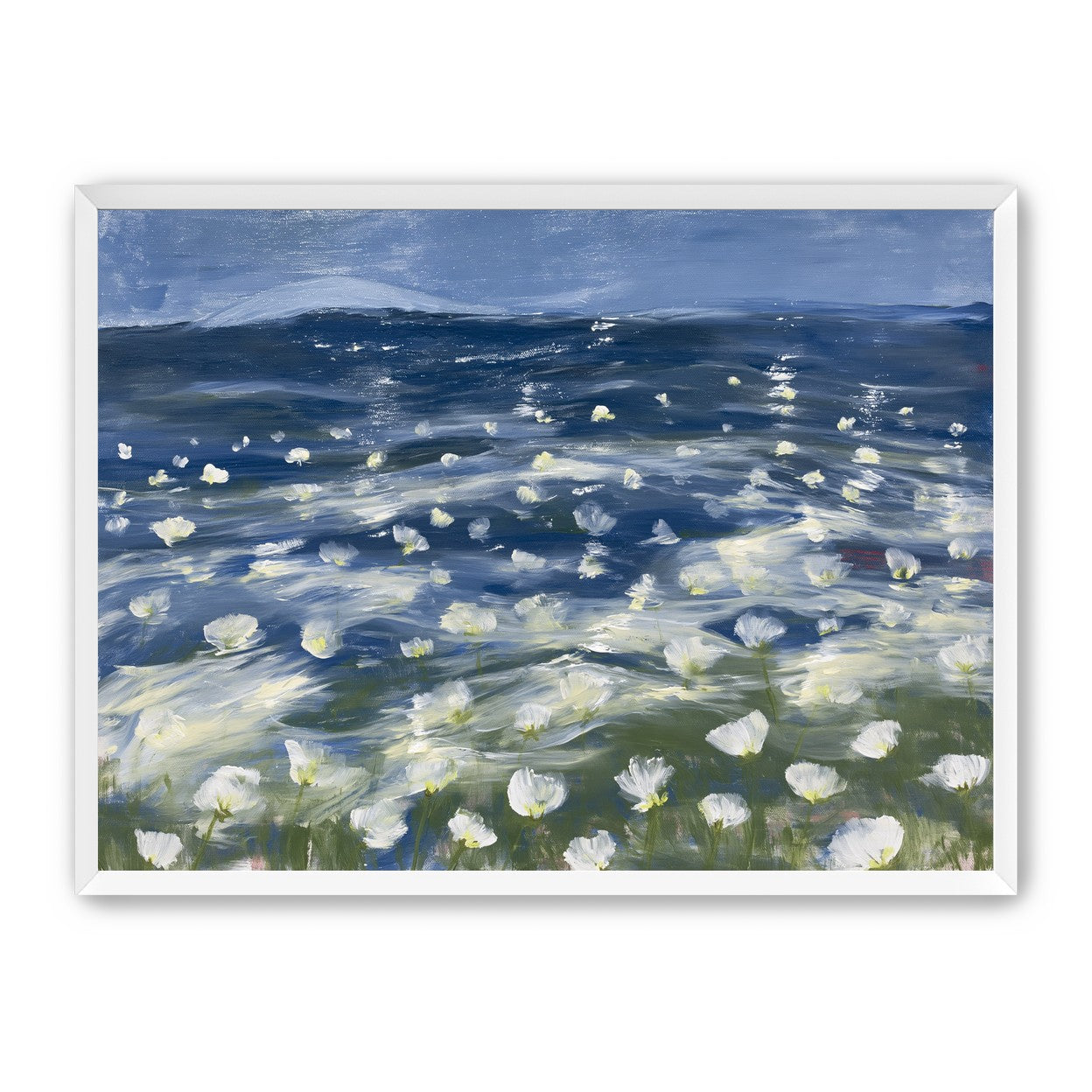 White flowers under blue sky