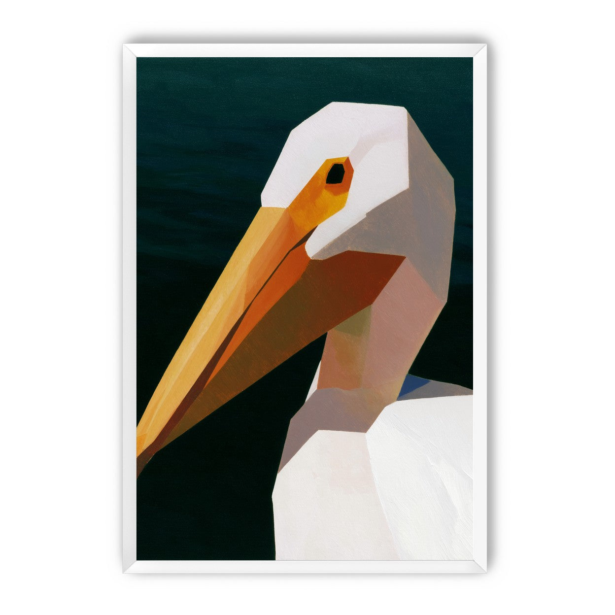 The beak cuts the dark