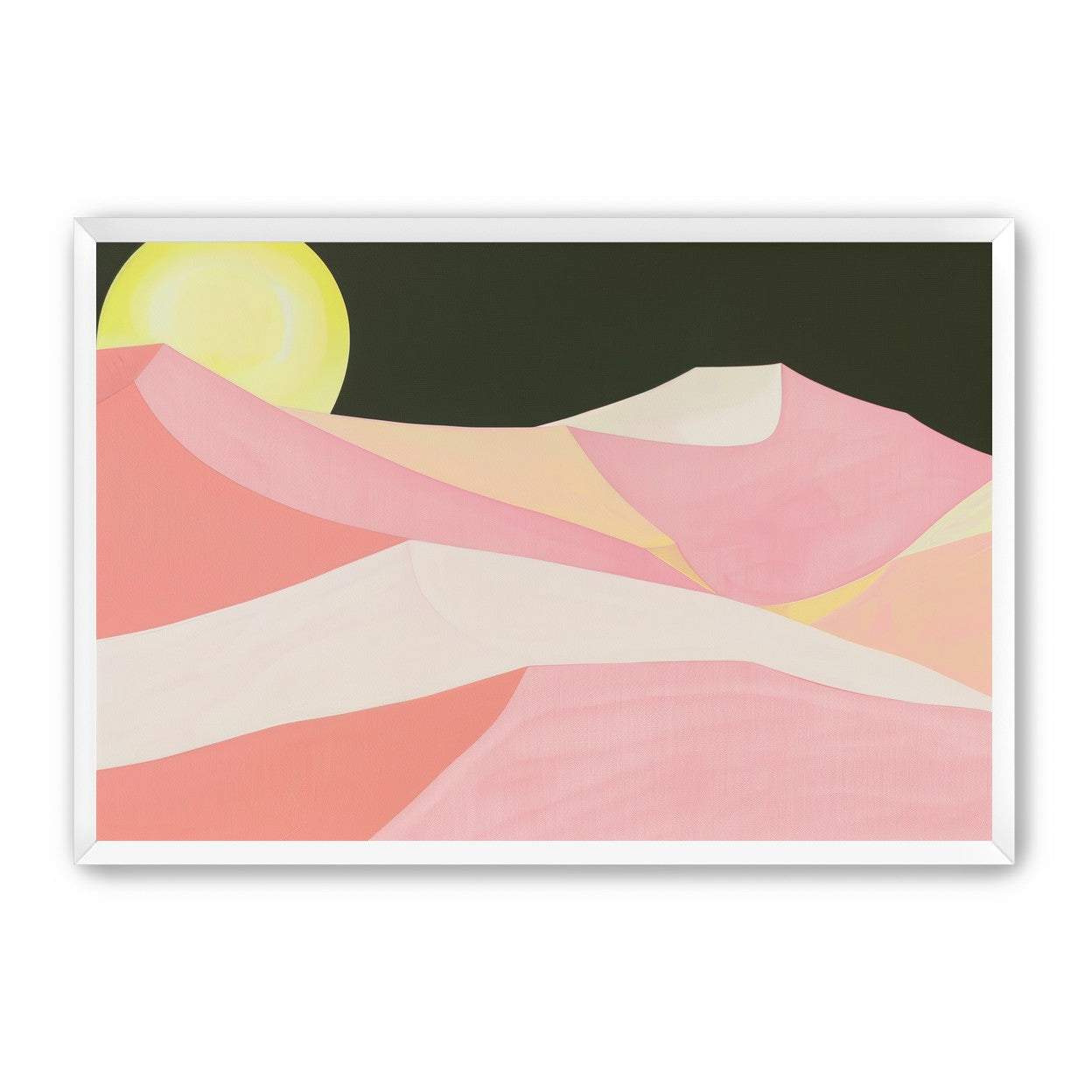 Sun over folded dunes