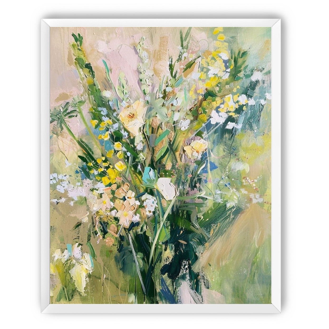 Wildflowers leaning into light