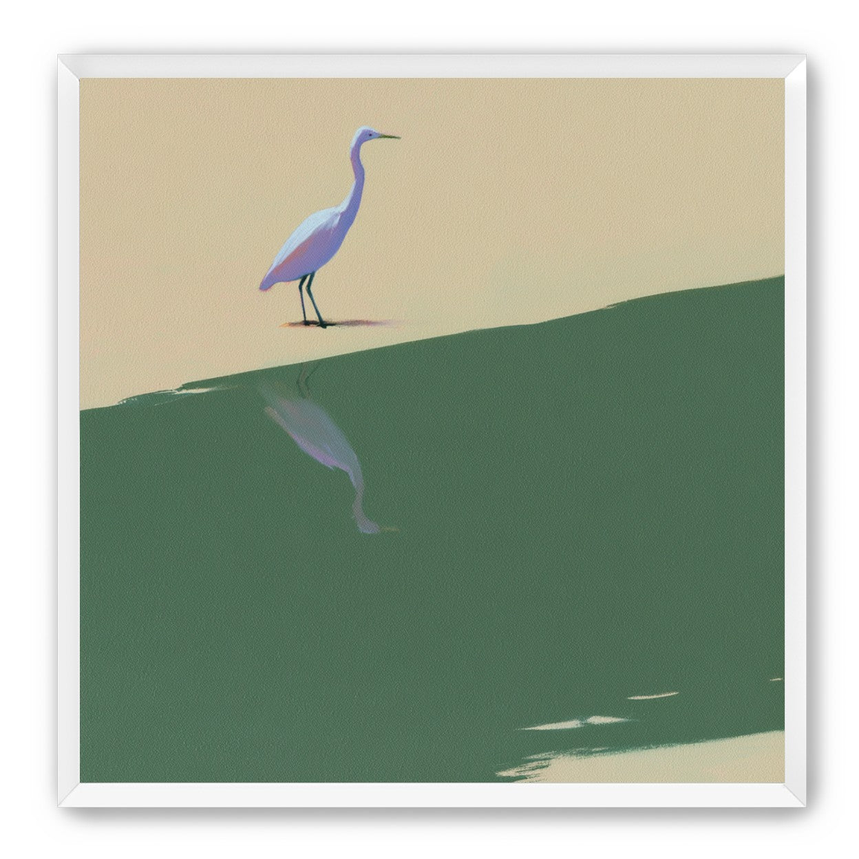 Where the egret doubles