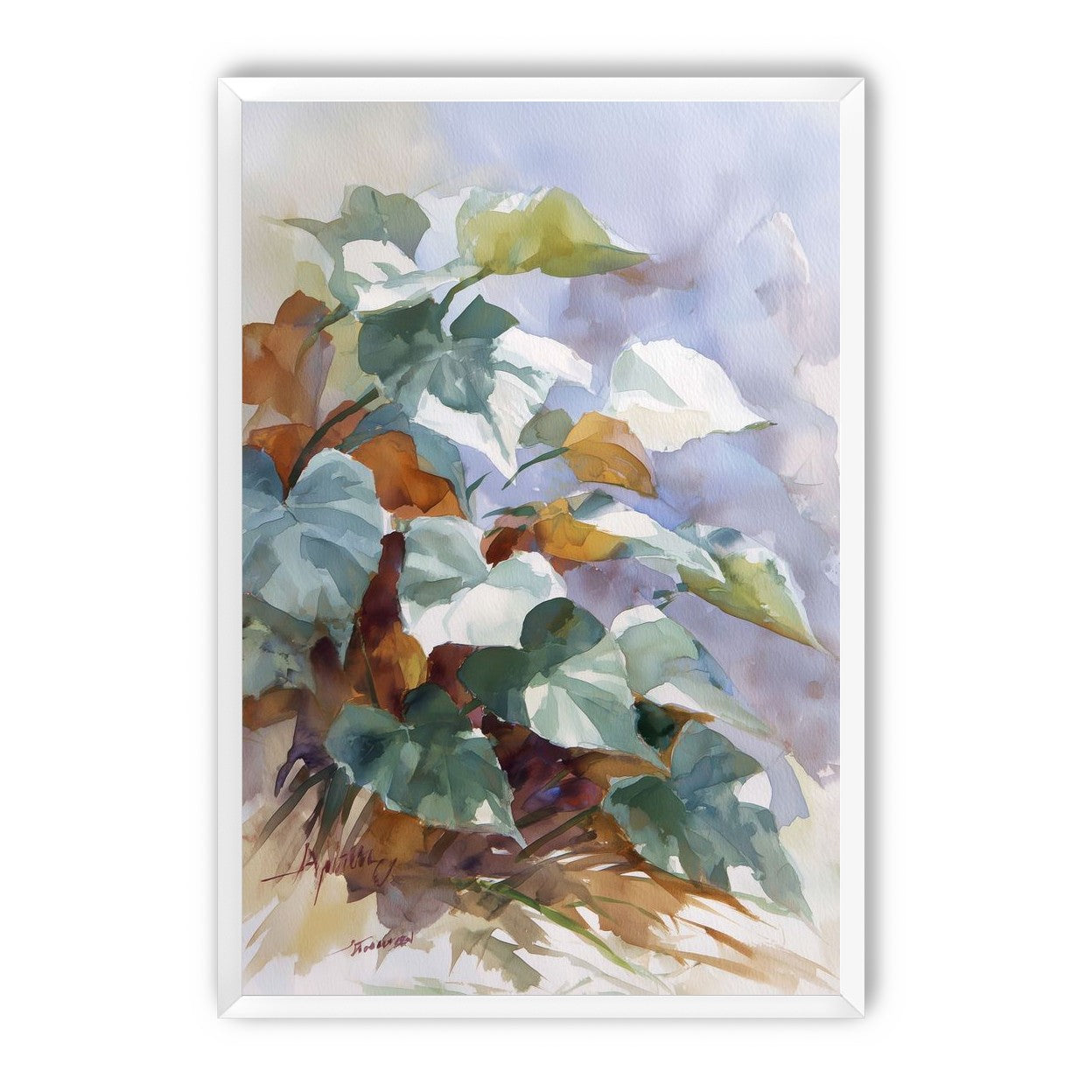 Garden Leaves After Rain