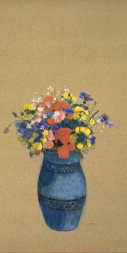A quiet vase of wildflowers