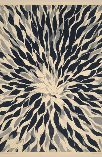 Dark forms around a white center