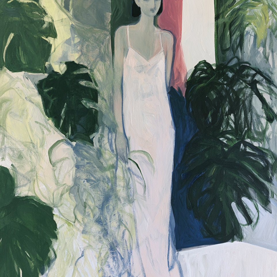 A woman among the leaves