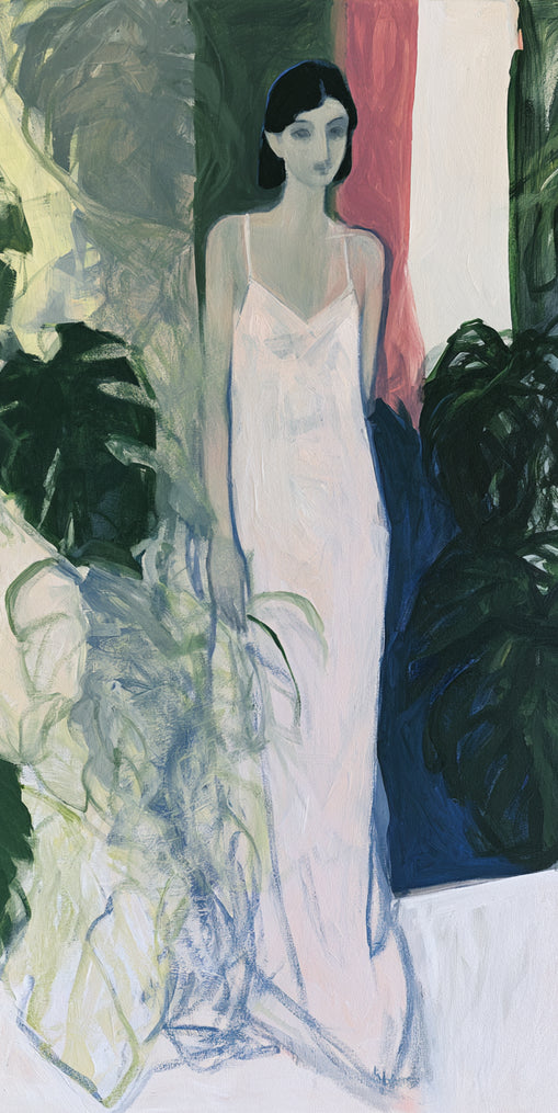 A woman among the leaves