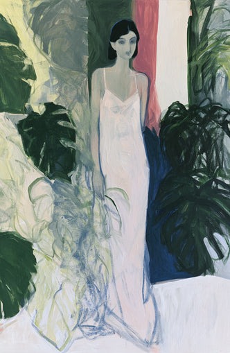 A woman among the leaves