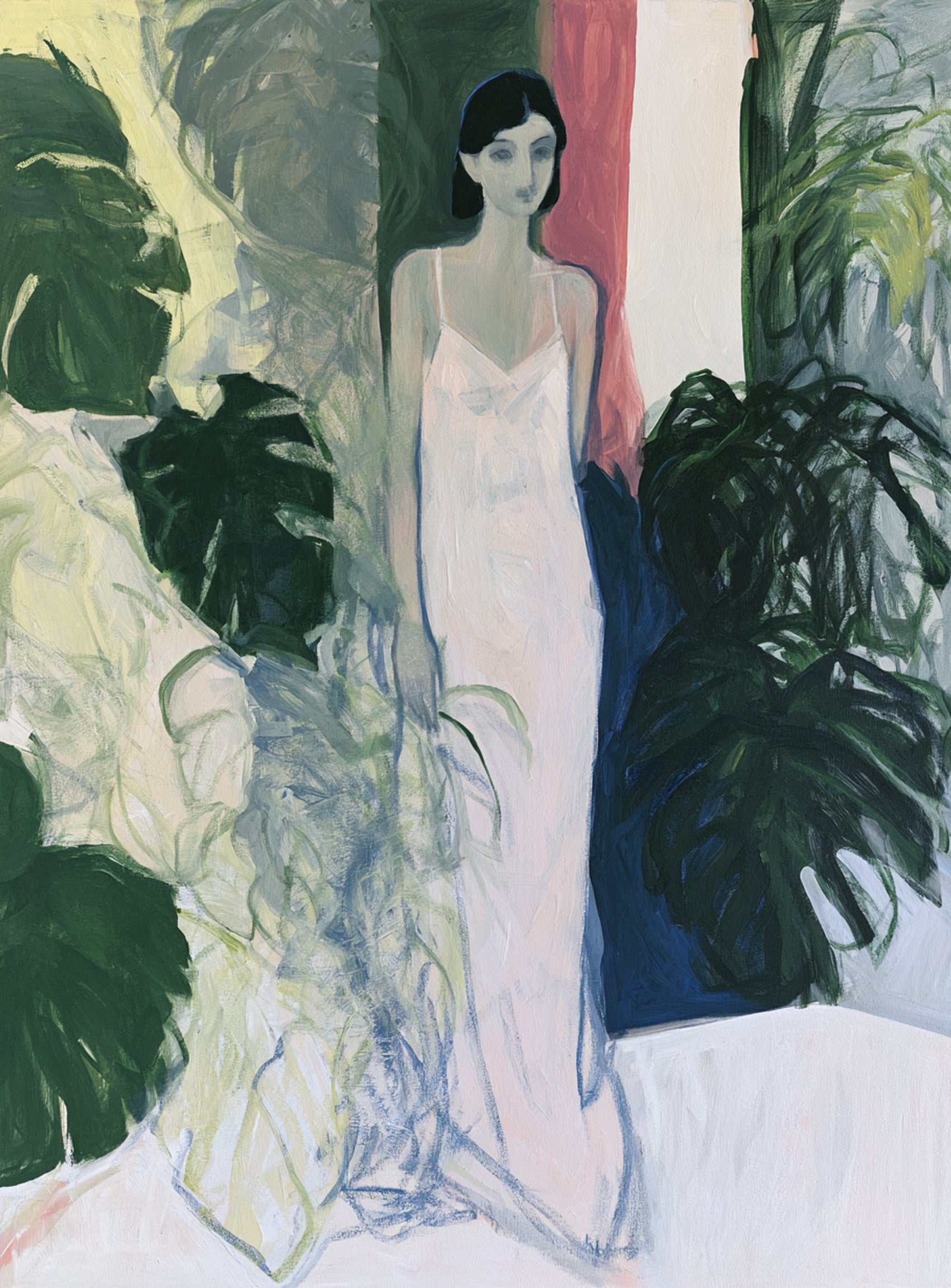 A woman among the leaves