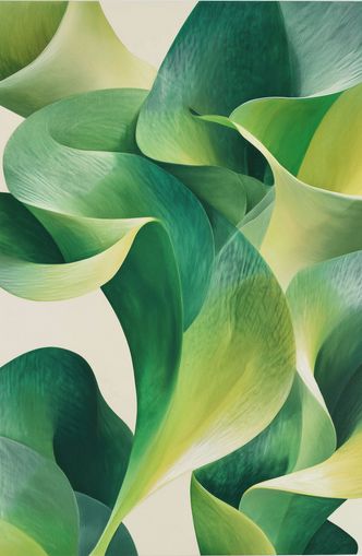 Green light in the lilies