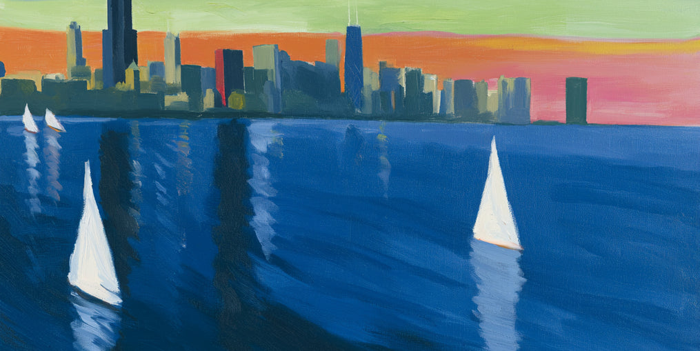 White sails against the skyline
